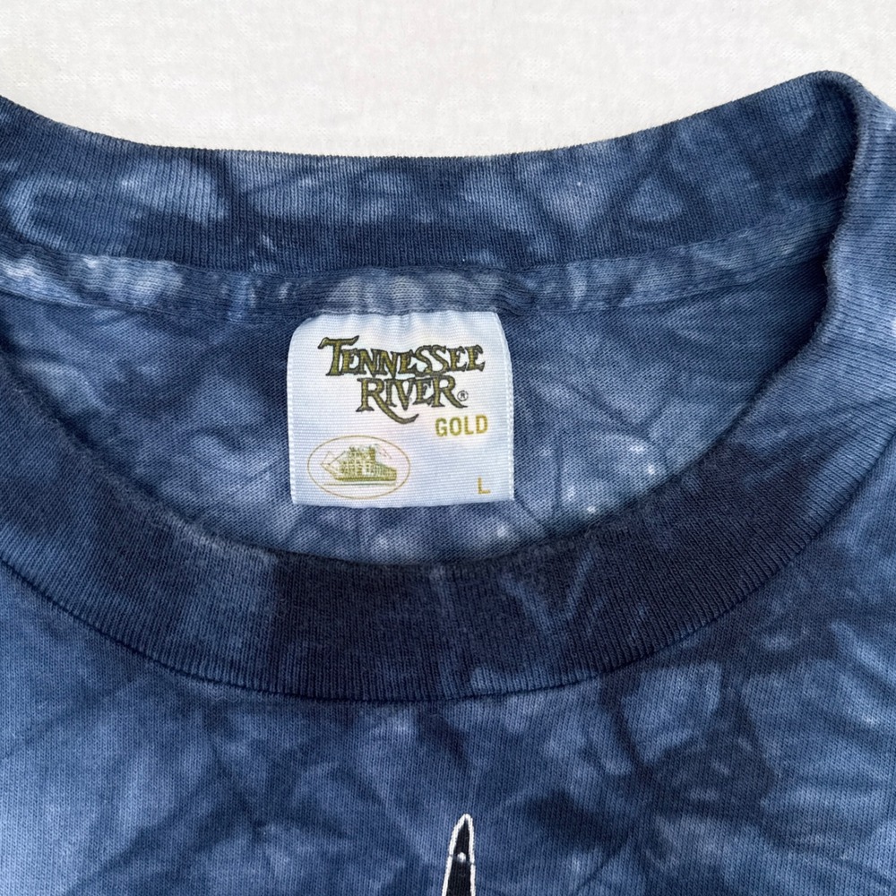 Vintage Tennessee River Gold Shirt‎ Mens Size Large Mountain Native American 90s - Picture 8 of 12